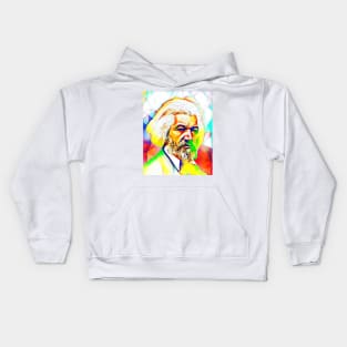 Frederick Douglass Colourful Portrait | Frederick Douglass Artwork 12 Kids Hoodie